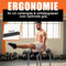 DH FitLife Dip Bars - Dip Station Verstelbaar 80-90 cm - Parallettes Calisthenics Krachttraining - Zwart