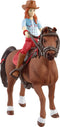schleich HORSE CLUB - Speelfigurenset - Hannah en Cayenne - Kinderspeelgoed voor Jongens en Meisjes - 5 tot 12 jaar - 42539