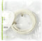 Coaxkabel - IEC (Coax) Male - IEC (Coax) Female - Vernikkeld - 120 dB - 75 Ohm - Viervoudig Afgeschermd - 5.00 m - Rond - PVC - Wit - Envelop
