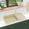 vidaXL - Gootsteen - enkele - bak - graniet - beige