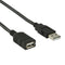 Nedis USB-Kabel - USB 2.0 - USB-A Male naar USB-A Female - 480 Mbps - 3.00 m - Zwart