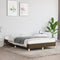 vidaXL - Bedframe - zonder - matras - 120x190 - cm - stof - donkerbruin