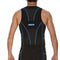 Arena Tritop - Triatlon Powerskin Sportshirt - Platte naden en gaaspanelen - Zwart/Turquoise - XL