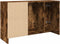 vidaXL - Wastafelkast - 90x29x55 - cm - bewerkt - hout - gerookt - eikenkleurig