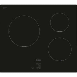Inductiekookplaat - BOSCH Serie 2 - 3 branders - 52,2 x 59,2 x 5,1 cm - PUC611AA5E - Zwart