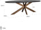 Richmond Interiors Eettafel Blackbone brass ovaal 230 (Black rustic)