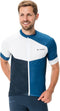 Vaude Posta FZ Tricot fietsshirt korte mouwen blauw met wit heren