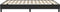vidaXL - Bedframe - zonder - matras - 140x210 - cm - fluweel - zwart