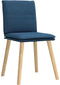 vidaXL - Eetkamerstoelen - 2 - st - stof - blauw