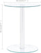 vidaXL - Salontafel - 40 - cm - gehard - glas - transparant