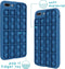 iMoshion Hoesje Geschikt voor iPhone 7 Plus / 8 Plus Hoesje Siliconen - iMoshion Pop It Fidget Toy - Pop It hoesje - Donkerblauw