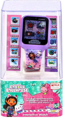 Accutime Gabby's Dollhouse - Smartwatch Kinderen - Selfie Camera - Paars