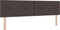 vidaXL - Hoofdbord - Met - Knopplooien - Donkerbruin - 180 - cm - Stof