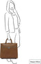 Gigi Fratelli Dames Leren Laptop Trolley 15.6 inch Romance Business ROM8015 Saddle Bruin