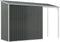 vidaXL - Tuinschuur - met - verlengd - dak - 277x110,5x181 - cm - staal - antraciet