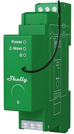 Shelly Wave Pro Dimmer 1PM - Dimmer - Z-wave - Groen