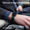 imoshion Magnetisch lederen bandje - Geschikt voor Apple Watch 1, 2, 3, 4, 5, 6, 7, 8, 9, 10 (42 mm), SE - 38/40/41 mm - Groen - One Size
