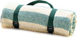 Picknickkleed Blauw Groen Gestreept- Gerecycled - Waterdicht - 120x150 cm - Tweedmill