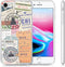 iMoshion Hoesje Geschikt voor iPhone SE (2022) / SE (2020) / 8 / 7 Hoesje Siliconen - iMoshion Design hoesje - Meerkleurig / Post Travel