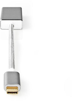 Nedis CCTB64450AL02 - USB-C naar DisplayPort kabel - 20 cm - Zilver