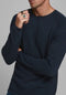 JACK & JONES Hill Knit Crew Neck - Heren Trui - Donkerblauw - Maat L