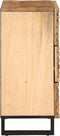 vidaXL - Dressoir - 60x34x75 - cm - massief - ruw - mangohout