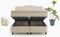Dreamhouse Marrakech Opberg Boxspring Bed - 140x200 - VELVET BEIGE - Met veel Opbergruimte en Inclusief Hoofdbord.