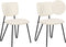 Set van 2 eetkamerstoelen NELKO Bouclé Gebroken wit