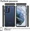 iMoshion Hoesje Geschikt voor Samsung Galaxy S21 FE Hoesje - iMoshion Rugged Hybrid Case - Zwart / Transparant