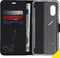 Accezz Galaxy Xcover Pro - Wallet Softcase Booktype - 3 pashouders - Zwart