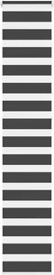 vidaXL - Zebra - rolgordijn - 40x230 - cm - stofbreedte - 35,9 - cm - zwart