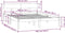 vidaXL - Bedframe - massief - grenenhout - grijs - 160x200 - cm