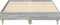 vidaXL - Bedframe - zonder - matras - 135x190 - cm - spaanplaat - grijs - sonoma