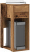 vidaXL - Computertorenstandaard - met - lade - 30x44x74 - cm - oud - houtkleurig
