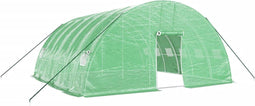 vidaXL - Tuinkas - met - stalen - frame - 36 - m² - 6x6x2,85 - m - groen