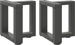 vidaXL - Salontafelpoten - 2 - st - T-vormig - 30x25x(30-31) - cm - staal - antraciet