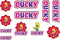 Fc Fietsstickers Ducky Junior 14 X 20 Cm Papier Roze