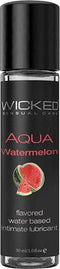 Wicked - Aqua glijmiddel watermeloen smaak 30 ml - 30ml