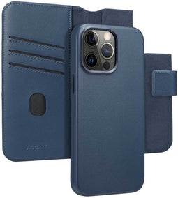 Accezz iPhone 15 Pro Max - Leather Bookcase 2-in-1 MagSafe - Nightfall Blue