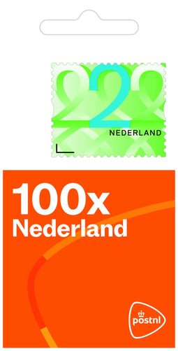 Quantore - Postzegel Nederland Waarde 2 zelfklevend rol à 100 stuks