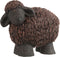 J-Line figuur Schaap - polyresin - bruin/zwart - large
