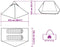 vidaXL - Tent - 2-persoons - waterdicht - groen