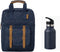 Fresk rugzak + drinkfles thermos Indigo dots