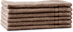 LINNICK Pure Gastendoek - 100% Katoen - Taupe - 30x50cm - Per 6 Stuks