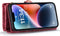 Caseme - Geschikt voor iPhone 15+ / 15 Plus - Vintage 2 in 1 portemonnee hoes - Rood
