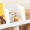 SoBuy KMB19-W - Kinderboekenkast - 3 open vakken 2 opbergvakken - Wit