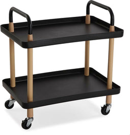 Groentetrolley Versa Zwart Metaal Polypropyleen (36 x 55 x 53,5 cm)