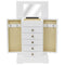 vidaXL - Sieradenkastje - met - spiegel - 25x13,5x34 - cm - MDF
