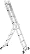 RMBO Multifunctionele Vouwladder 4x4 - 13 standen - Max. hoogte 464 cm - Max. belasting 150 kg EN 131.6