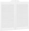 vidaXL - Draaideuren - louvredesign - 1-paar - 90x80 - cm - wit